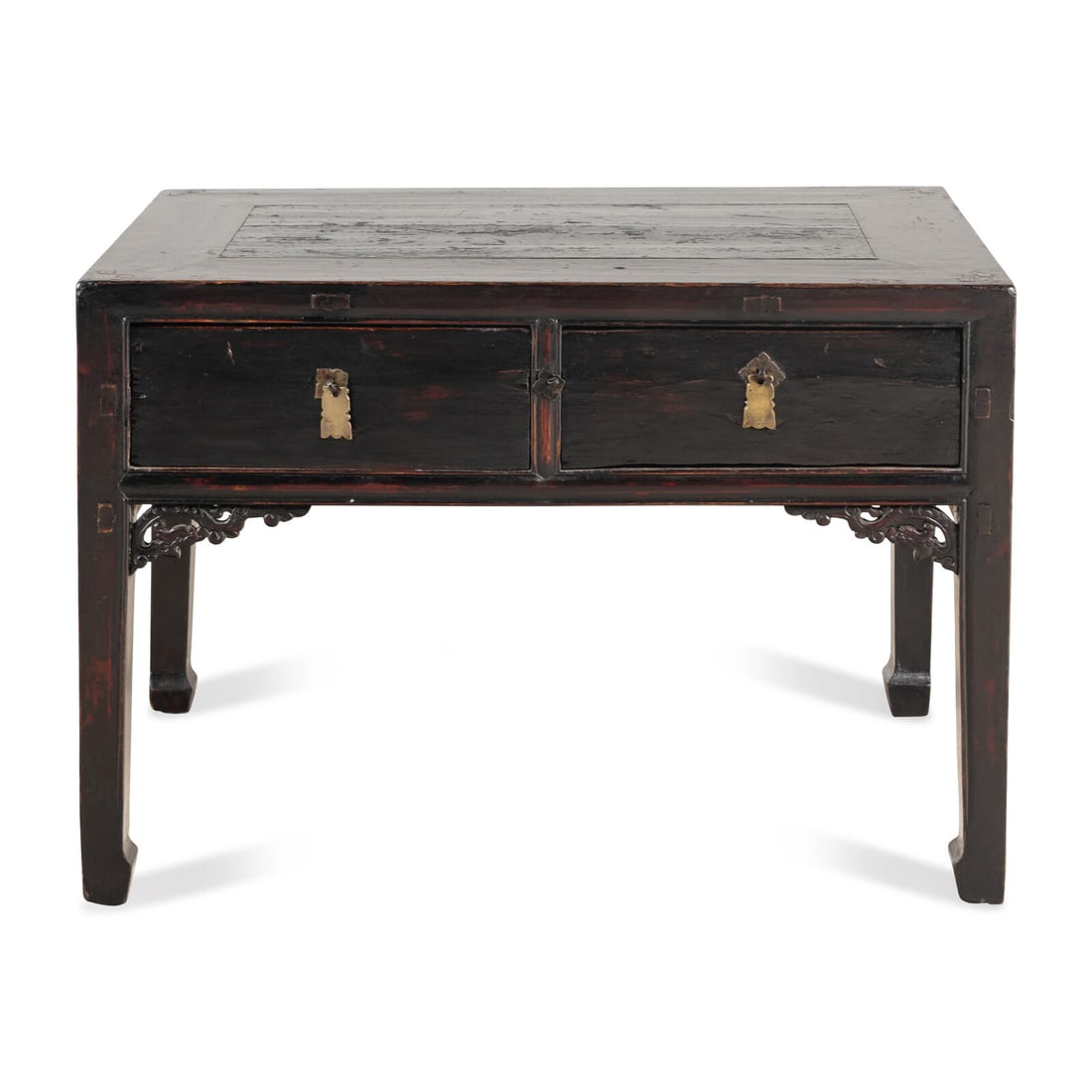 A Chinese Stained Hardwood Console Table (1 of 3)
