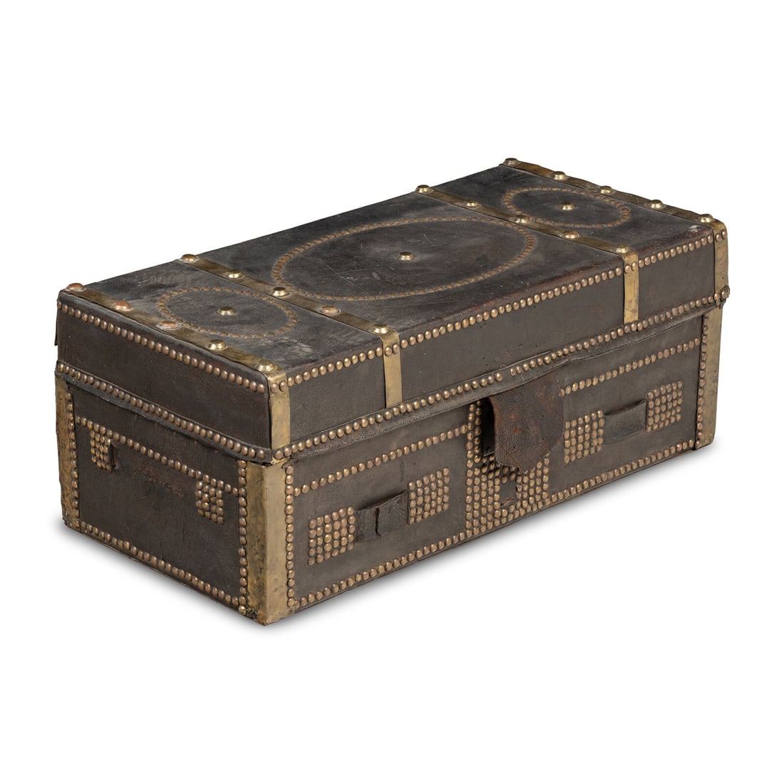 A China Trade Leather-Clad Trunk (1 of 3)