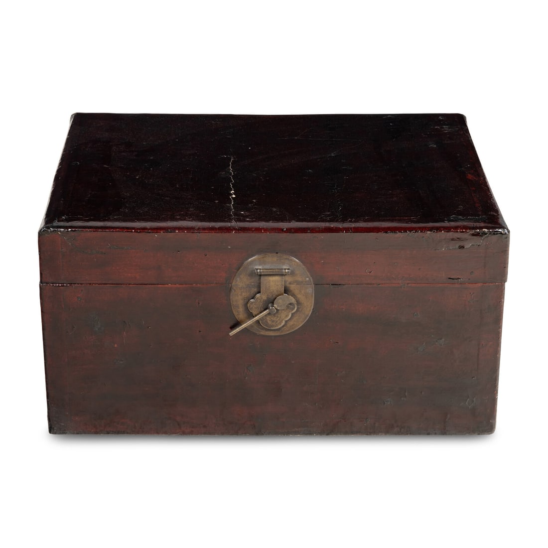 A Chinese Lacquer Chest: A Chinese Lacquer Chest 20th Century Height 15 x width 29 1/4 x depth 21 inches. Property from the Collection of Patricia and Michael Corbett, Kenilworth, Illinois This lot is located in Chicago. Prov