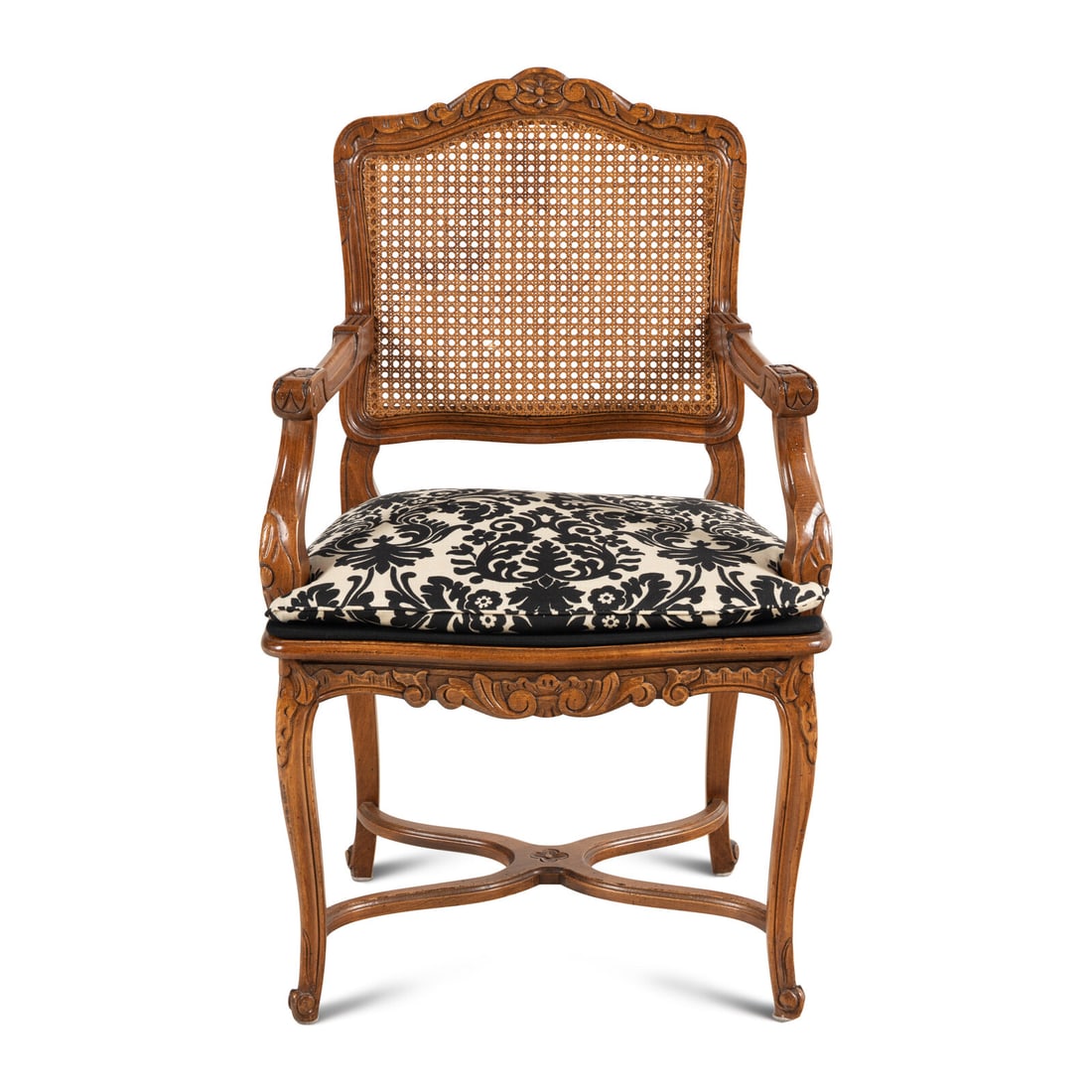 A Louis XV Style Oak Fauteuil (1 of 3)