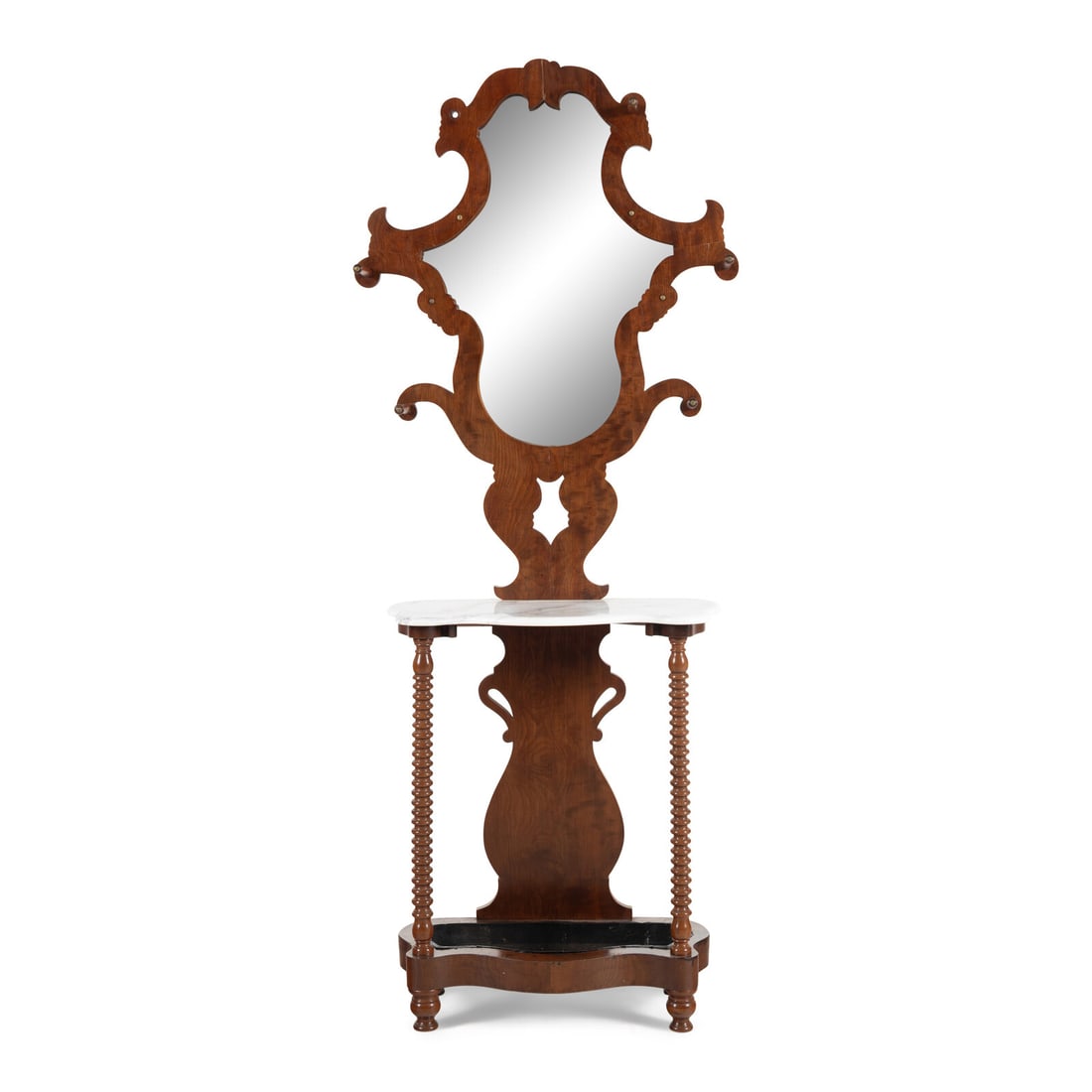 An American Mahogany and Marble Hall Tree (1 of 2)