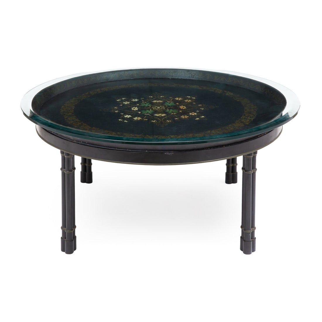 A Turkish Paint-Decorated Tray on Stand (1 of 2)