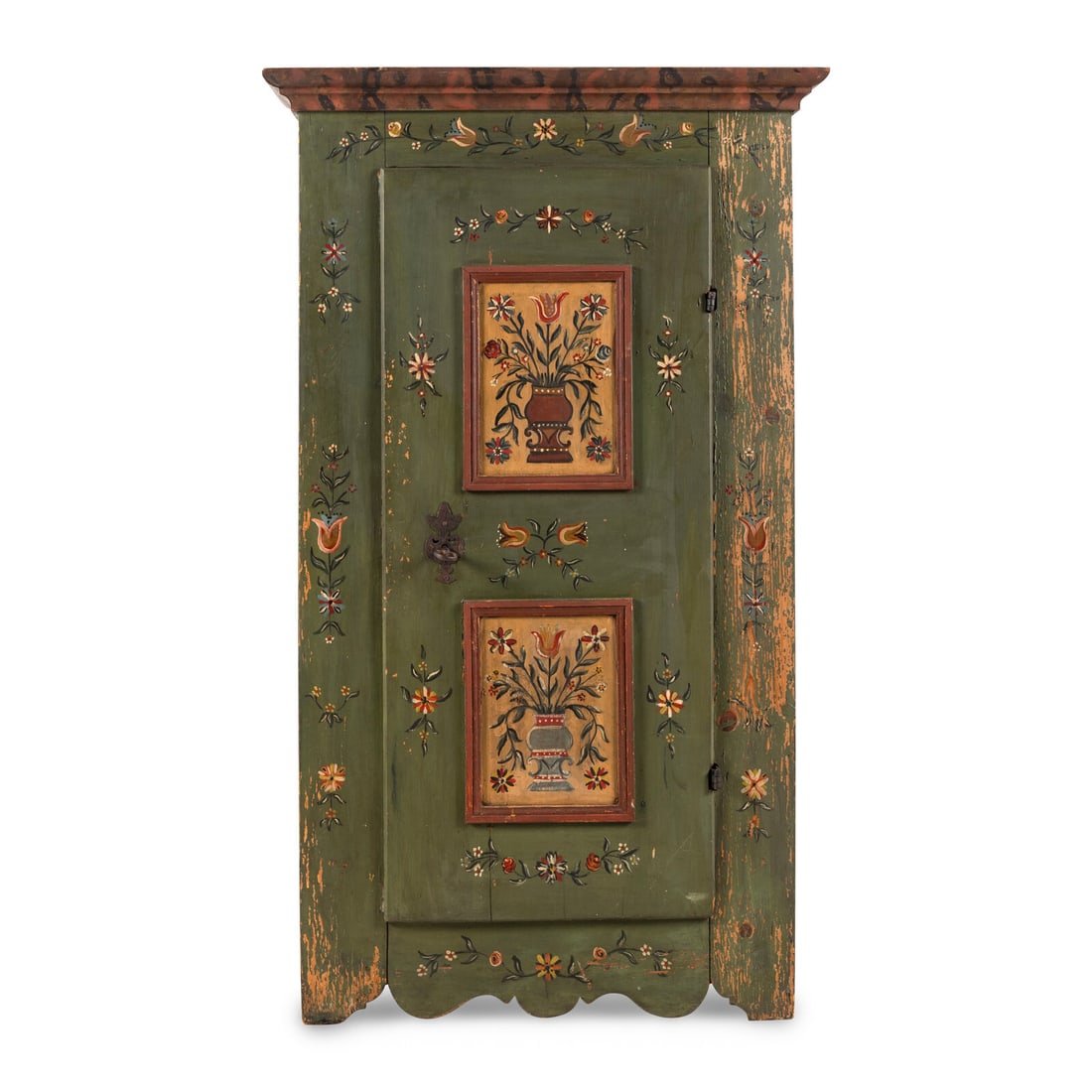 A Bavarian Painted Pine Cabinet (1 of 3)