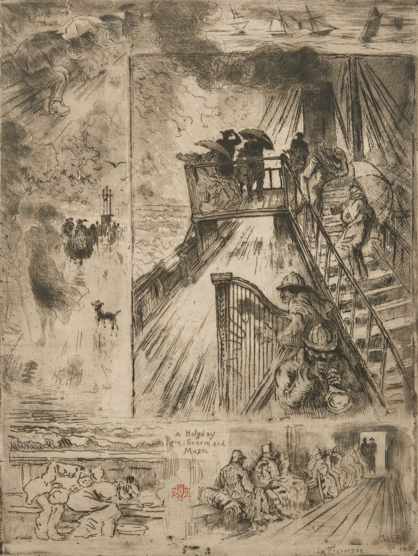 Felix Buhot (French, 1847-1898) La TraversÈe (The Passage), 1879-1885 (1 of 2)