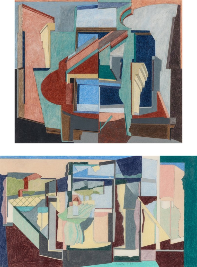 Michael Graves (American, 1934-2015) A Pair of Works, 1972 (1 of 3)