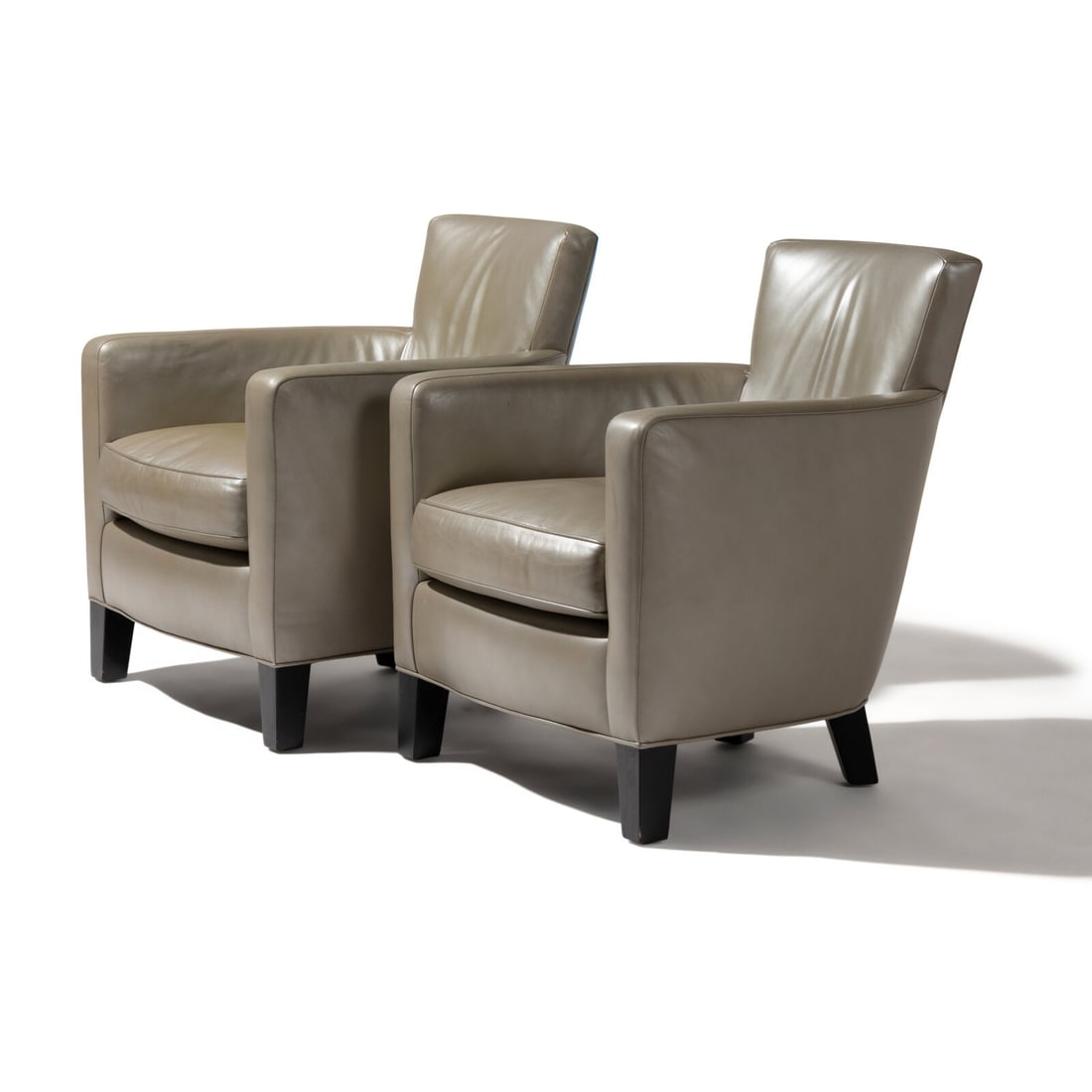 Christian Liaigre (French, 1943-2020) Pair of Upholstered Library Club Chairs (1 of 2)
