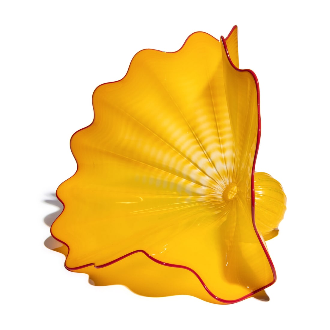 Dale Chihuly (American, b. 1941) Yellow Persian, 1996: Dale Chihuly (American, b. 1941) Yellow Persian, 1996 blown glass etched signature 'Chihuly' and 'PP96' 8 3/4 h x 12 w x 10 1/2 d inches.