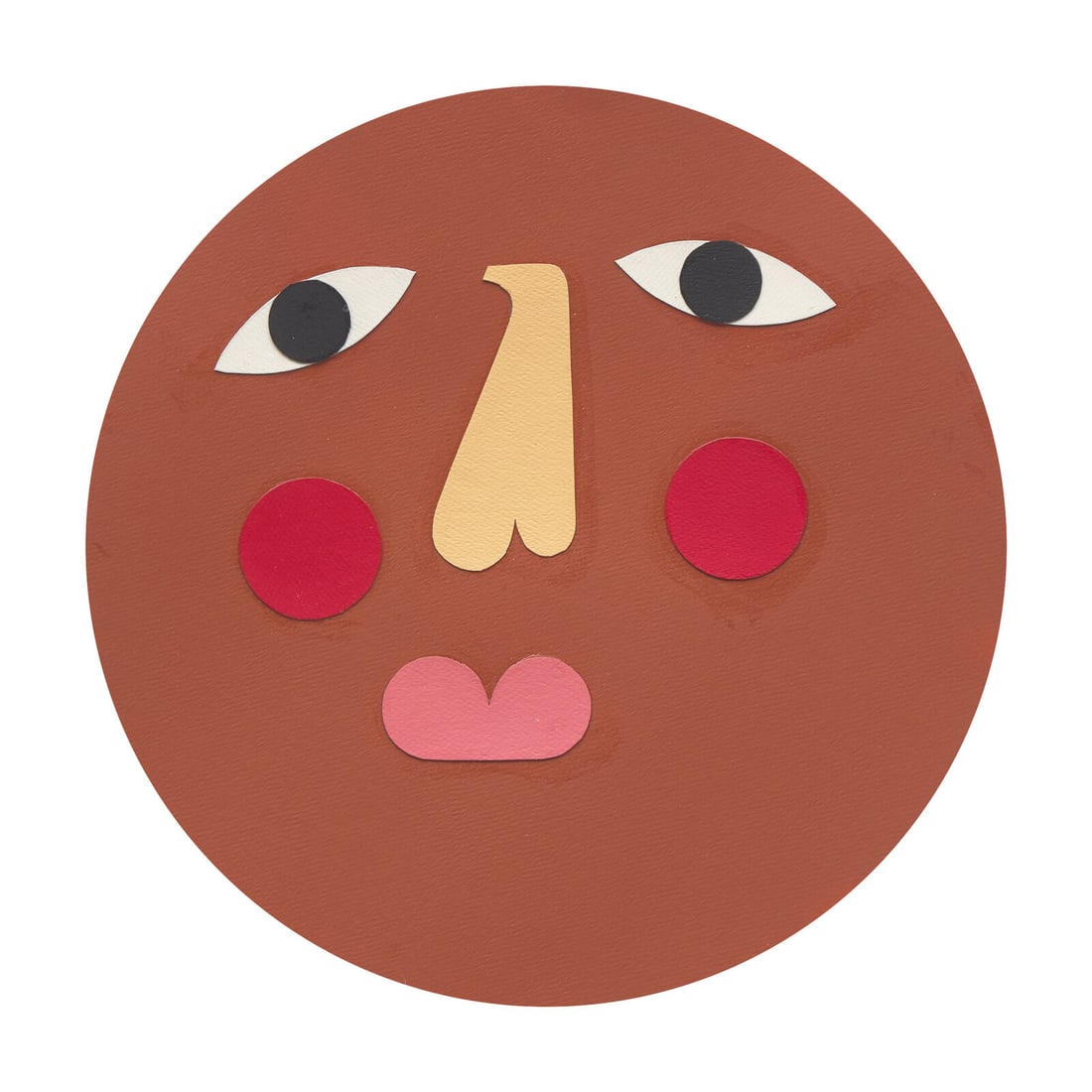 Nina Chanel Abney (American, b. 1982) Kennedy, 2021: Nina Chanel Abney (American, b. 1982) Kennedy, 2021 paper collage signed Nina Chanel Abney, titled, and dated (verso) Diameter: 10 3/4 inches. This lot is located in Philadelphia. Provenance Magis Col