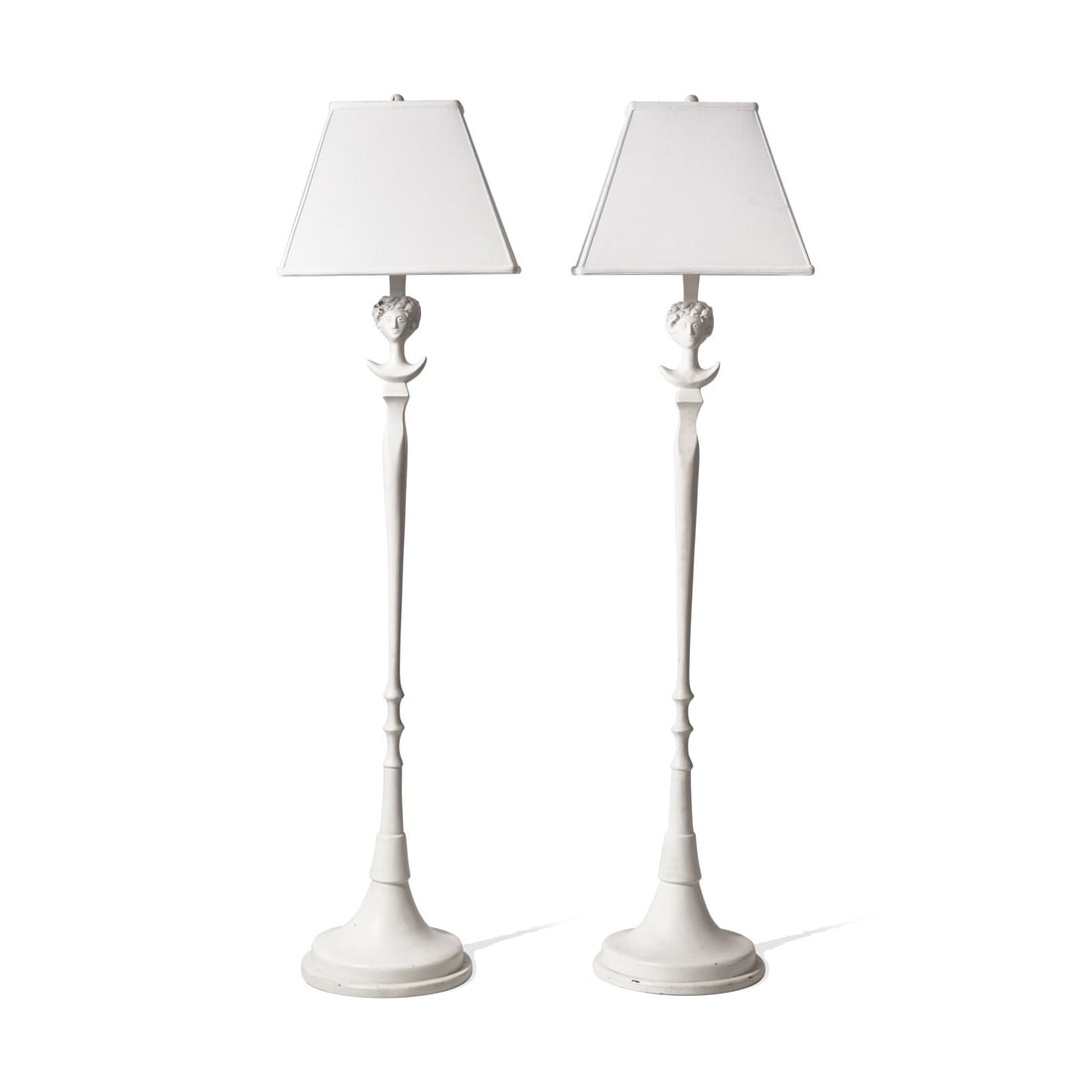 Style of Giacometti 20th Century Floor Lamps, Pair (1 of 4)