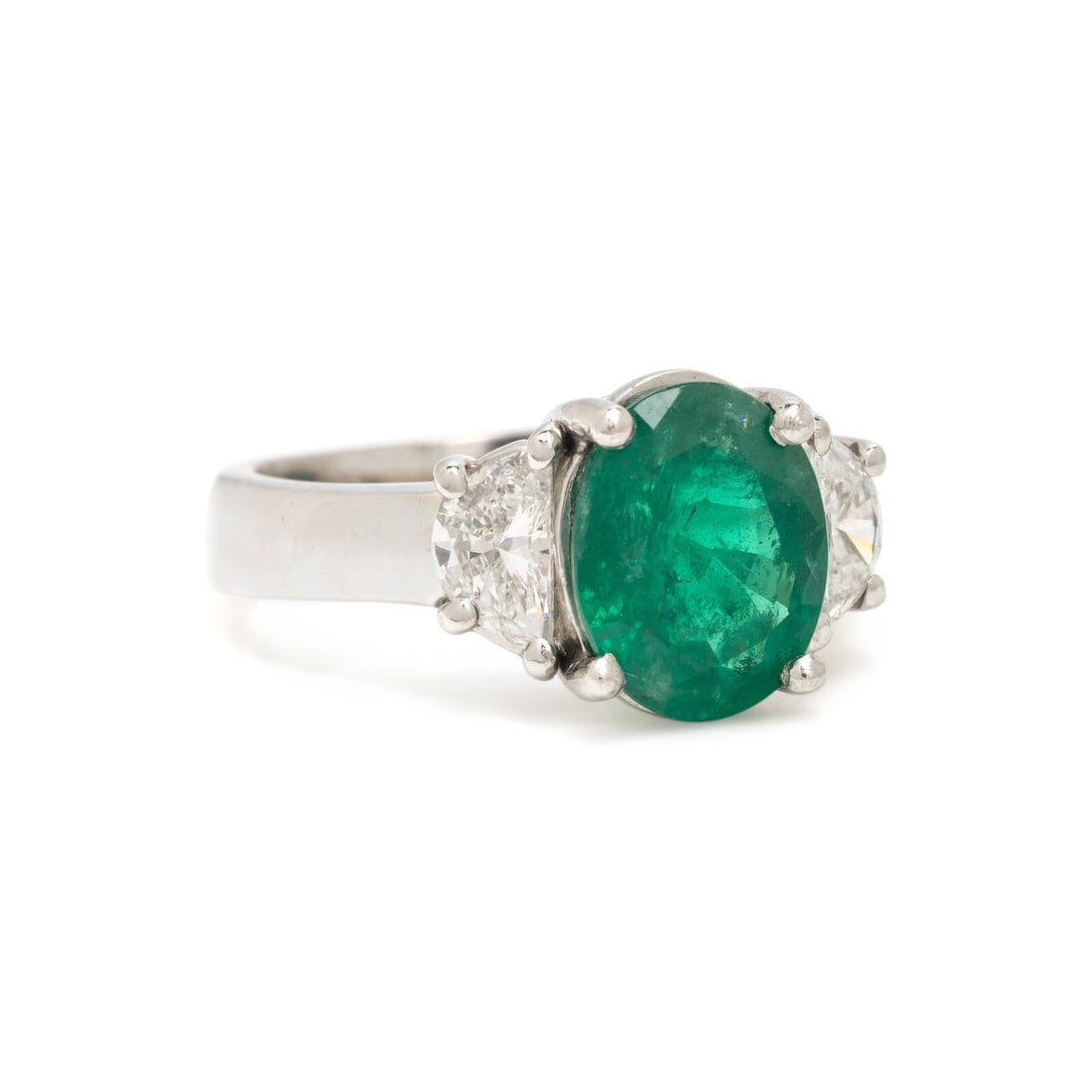 Birks, Emerald and Diamond Ring - 2