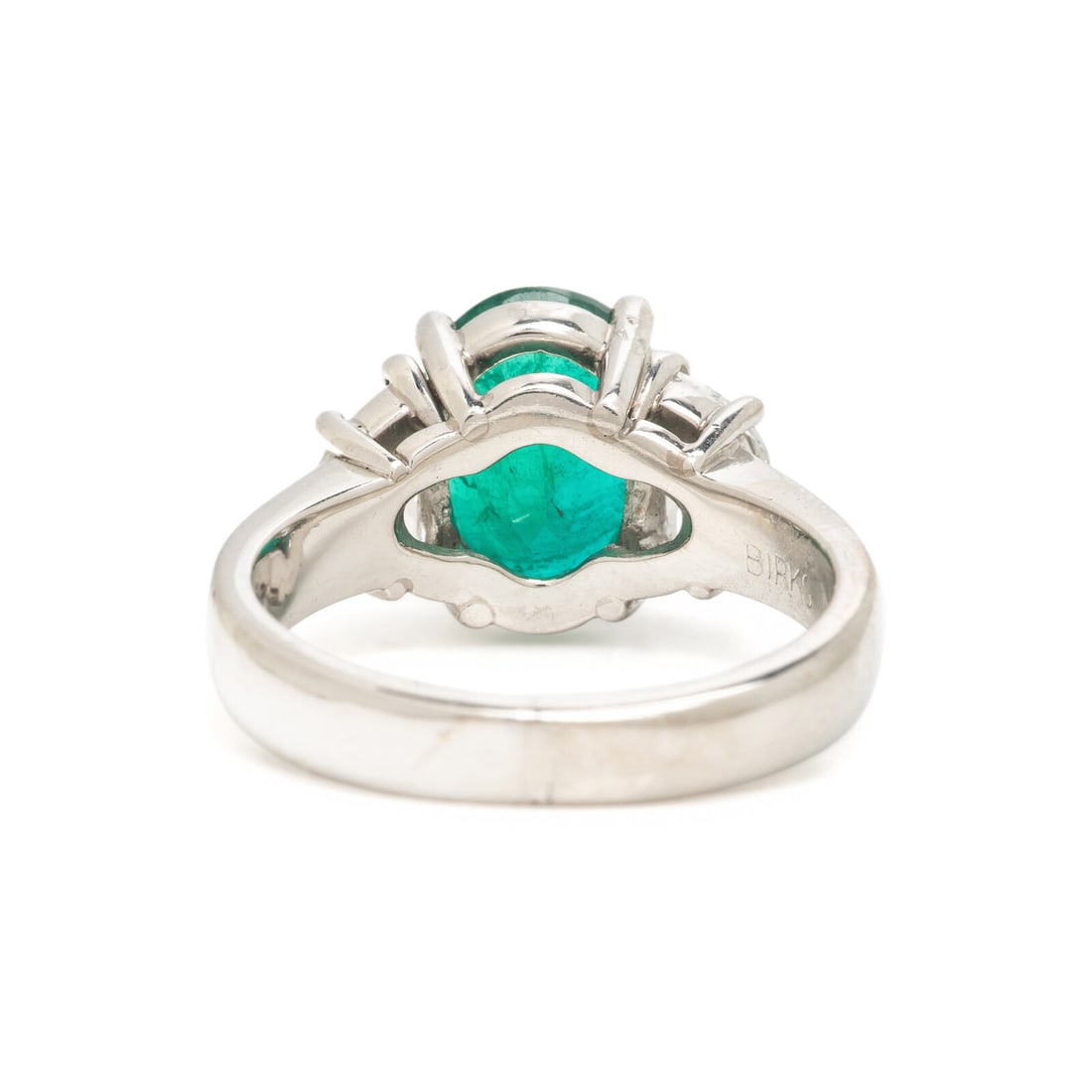 Birks, Emerald and Diamond Ring - 3