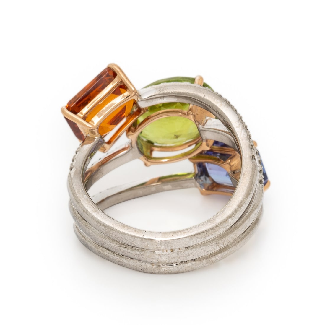 Hubert, Multigem and White Gold Ring - 3