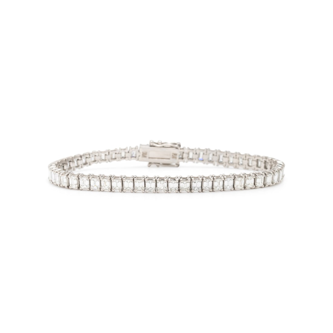 Diamond and Platinum Line Bracelet (1 of 3)