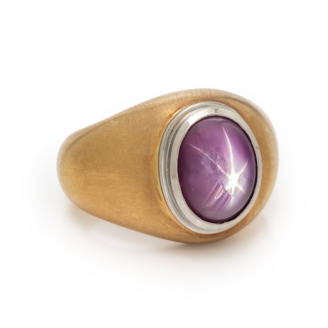 Star Ruby and Yellow Gold Ring - 2