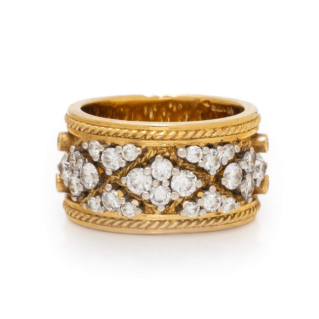 Diamond and Yellow Gold Ring (1 of 3)