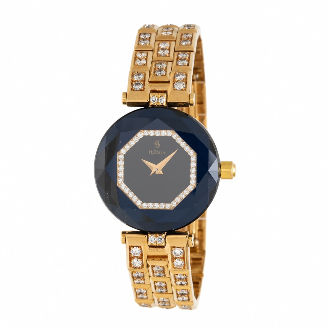 H. Stern, 'ZF Manaus', Diamond and 18K Yellow Gold Watch: H. Stern, 'ZF Manaus', Diamond and 18K Yellow Gold Watch Maker: H. Stern Model: ZF Manaus Reference number: B 091 AM Serial number: 32219 Case size: Approx. 24 mm Case material: 18K yellow gold Bezel: