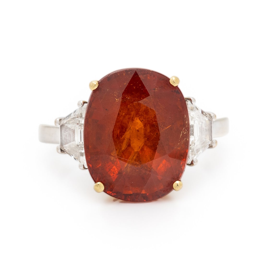 Spessartine Garnet and Diamond Ring (1 of 3)