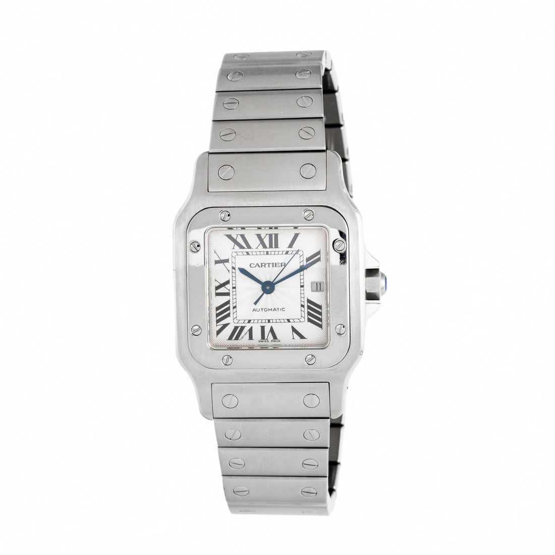 Cartier, Ref. 2319, Stainless Steel 'Santos GalbÈe' Watch, with Box & Papers: Cartier, Ref. 2319, Stainless Steel 'Santos GalbÈe' Watch, with Box & Papers Maker: Cartier Model: Santos GalbÈe Reference number: 2319 Serial number: 2319967930CD Year: Circa 2000s Case siz