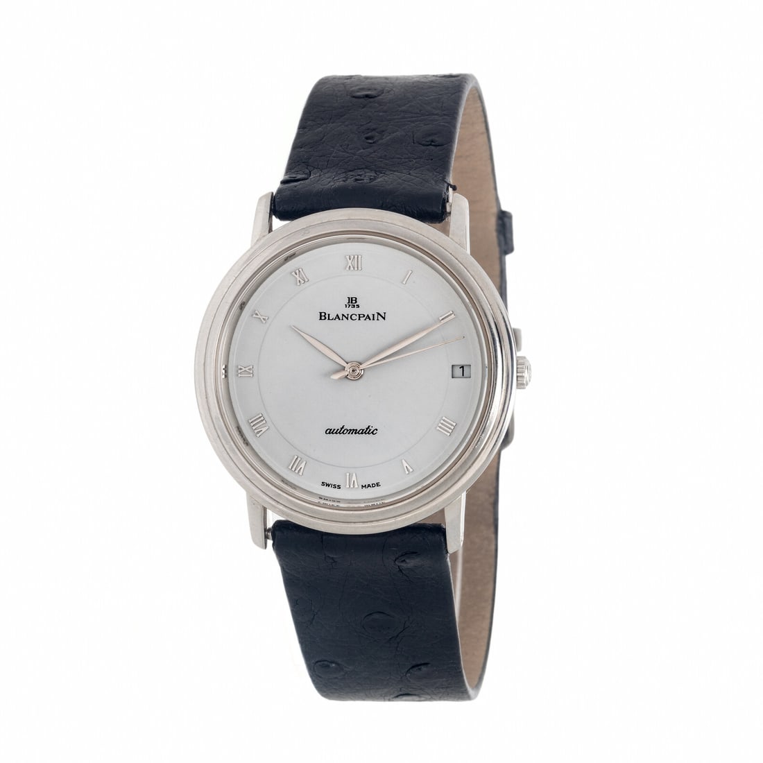 Blancpain, Stainless Steel 'Villeret' Ultra-Slim Automatic Watch: Blancpain, Stainless Steel 'Villeret' Ultra-Slim Automatic Watch Maker: Blancpain Model: Villeret Ultra-Slim Case number: 1364 Year: Circa 2000s Case size: Approx. 34 mm Case material: Stainless steel