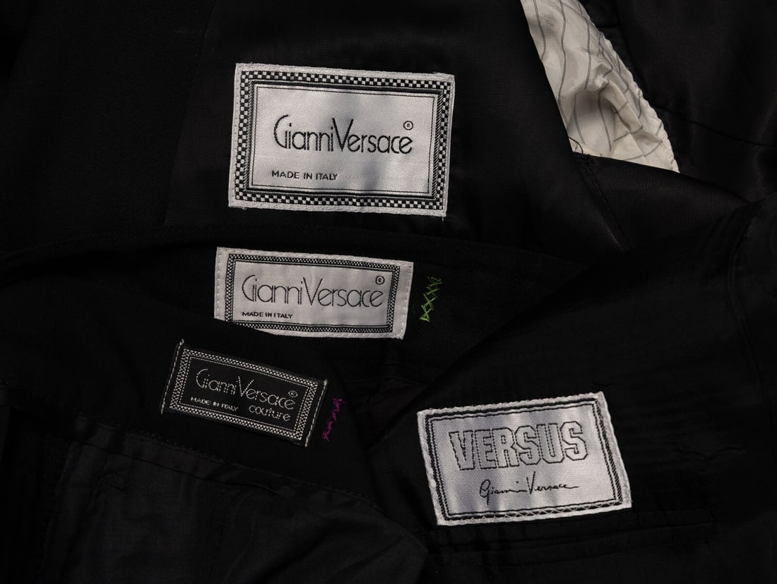 Gianni Versace, Two Black Suits - 3
