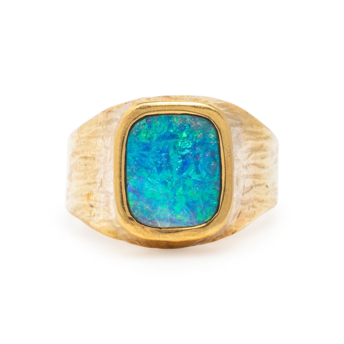 Yellow Gold and Opal Ring (1 of 3)