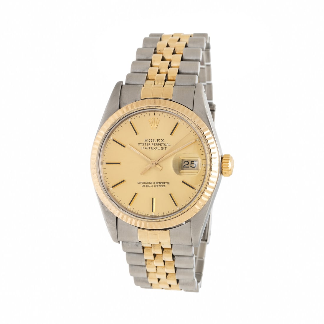 Rolex, Ref. 16013, Stainless Steel and Yellow Gold 'Datejust' Watch: Rolex, Ref. 16013, Stainless Steel and Yellow Gold 'Datejust' Watch Maker: Rolex Model: Datejust Reference number: 16013 Serial number: 4714516 Year: Circa 1976 Case size: Approx. 36 mm Case material: