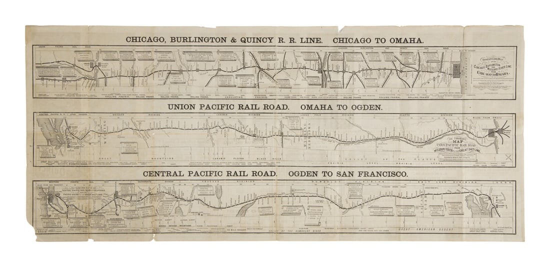 Hart, Alfred A. Chicago, Burlington & Quincy R.R. to...San Francisco. Buffalo: Matthews and Warren, (1 of 2)
