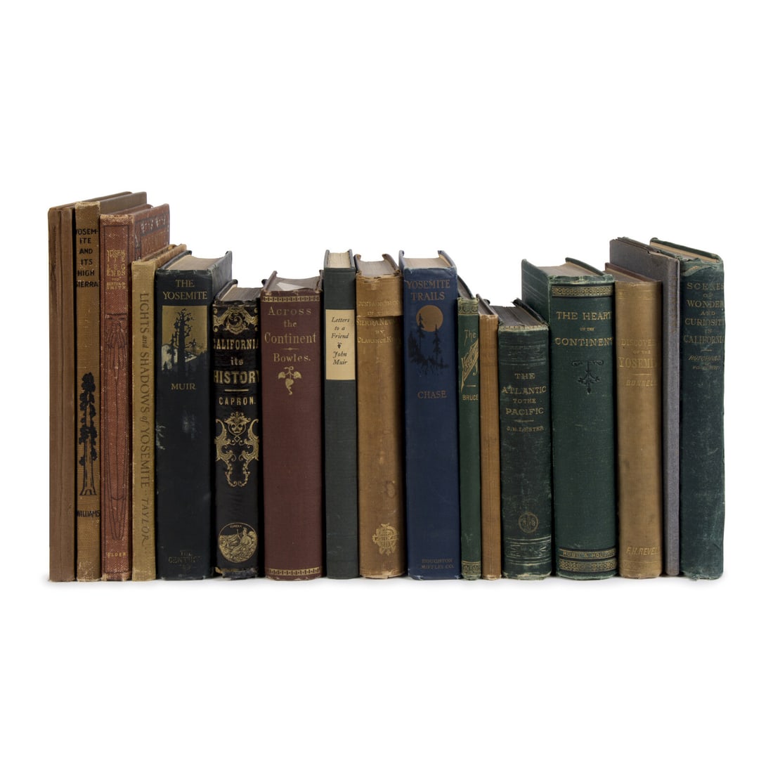 [California]. A group of 52 titles, many first editions, including:: [California]. A group of 52 titles, many first editions, including: CAPRON, E.S. History of California. Boston and Cleveland: John P. Jewett; Jewett, Proctor and Worthington, 1854. With folding map. -