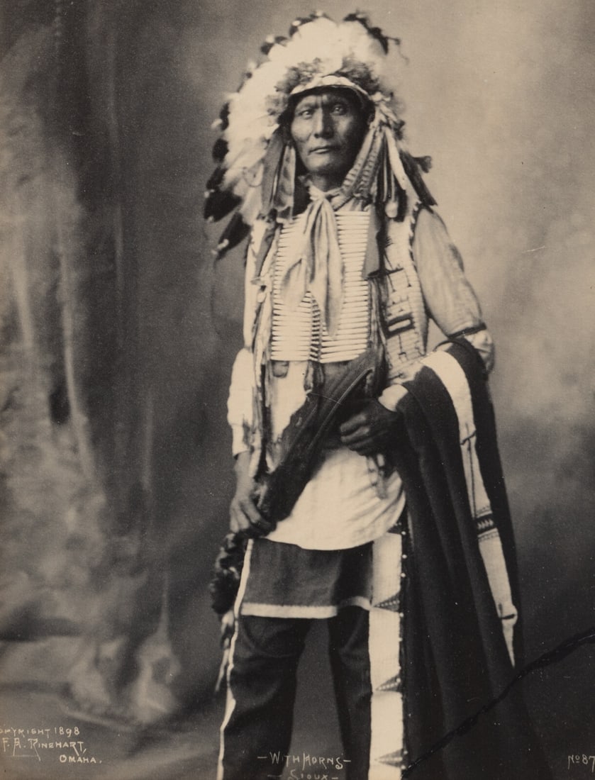 Rinehart, Frank (1861-1928). A group of 5 photographs and prints of Native American subjects. (1 of 13)