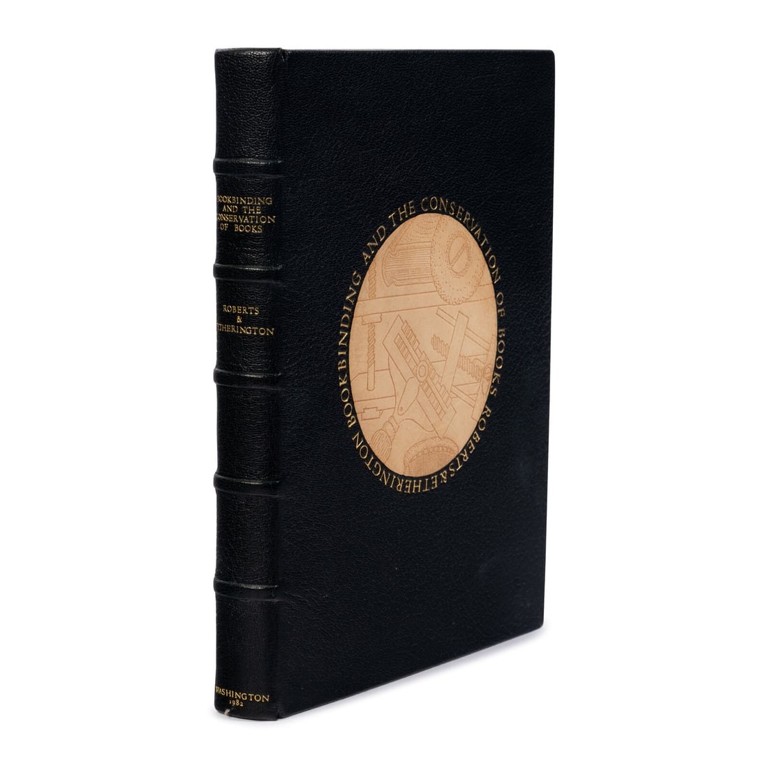 [Binding]. Roberts, Matt T. and Don Etherington. Bookbinding and the Conservation of Books: A (1 of 2)