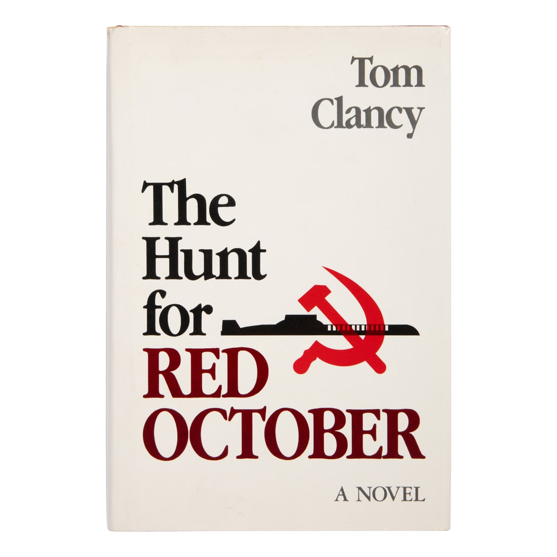 Clancy, Tom (1947-2013). The Hunt for Red October. Annapolis: Naval Institute Press, 1984.: Clancy, Tom (1947-2013). The Hunt for Red October. Annapolis: Naval Institute Press, 1984. 8vo. Original red cloth, spine lettered in silver (some spotting to text block fore-edge); dust jacket (light