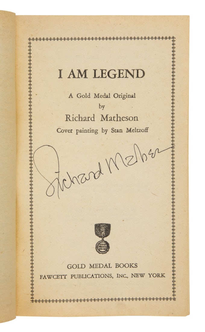 Matheson, Richard (1926-2013). I Am Legend. New York: Fawcett Publications/Gold Medal Books, 1954. (1 of 2)