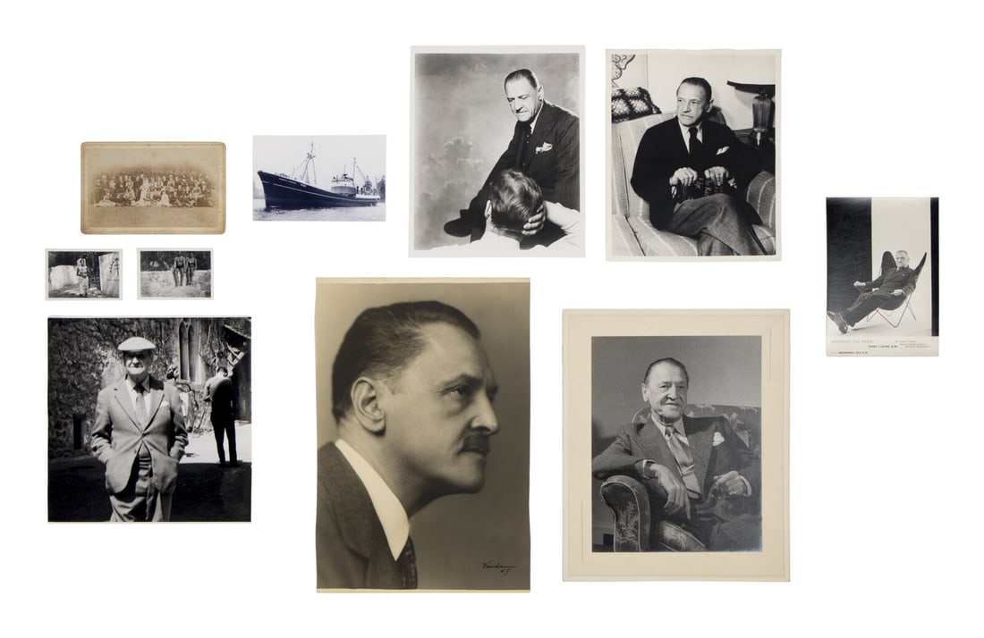 [Maugham, W. Somerset (1874-1965)]. A group of 11 photographs of or related to the author, ca (1 of 1)