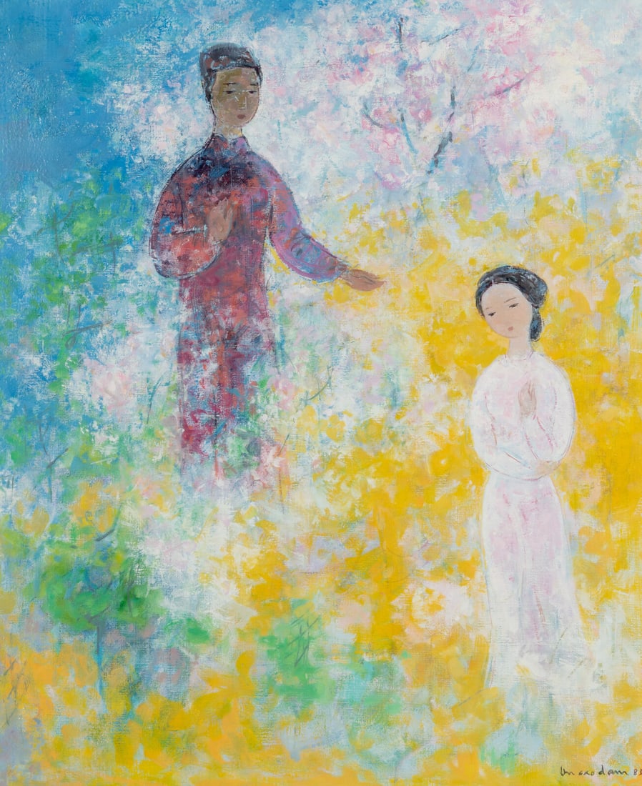 Vu Cao Dam 武高談 (French/Vietnamese, 1908-2000) Le Printemps, 1983 (1 of 6)