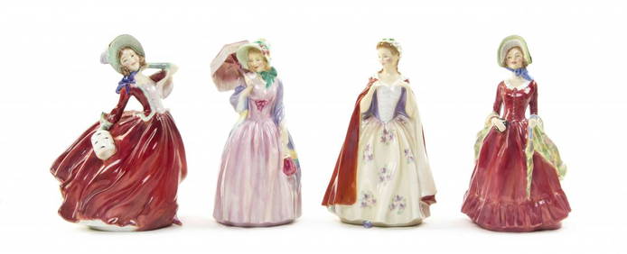 Four Royal Doulton Porcelain Figures, Height of tallest (1 of 1)