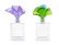 Two Daum Pate-de-Verre and Clear Glass Perfume Bottles,