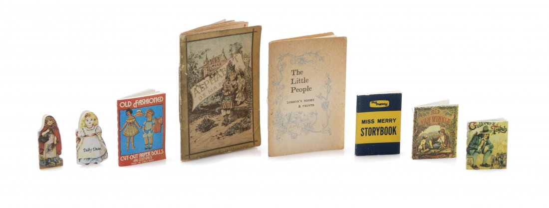 (Children's Books) A Group of Games, Books, and: (Children's Books) A Group of Games, Books, and Ephemera, and 50 miniature comics, Cracker Jack Miniature Series, various dates. (c. 1960-1970) Dimensions of largest 2 3/4 x 2 inches. The Adell Venus 
