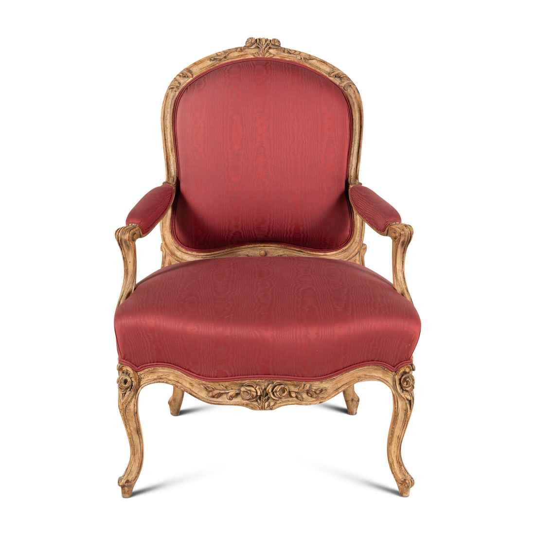 A Louis XV Style Painted Fauteuil: A Louis XV Style Painted Fauteuil 20th Century Height 39 x width 27 x depth 21 inches. Property from Strawberry Hill: The Collection of Ada and Barrie Regan, Hillsborough, California This lot is locat