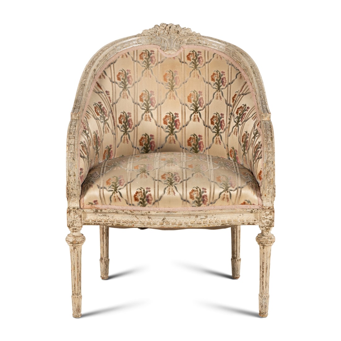A Louis XVI Style Painted Bergere (1 of 9)