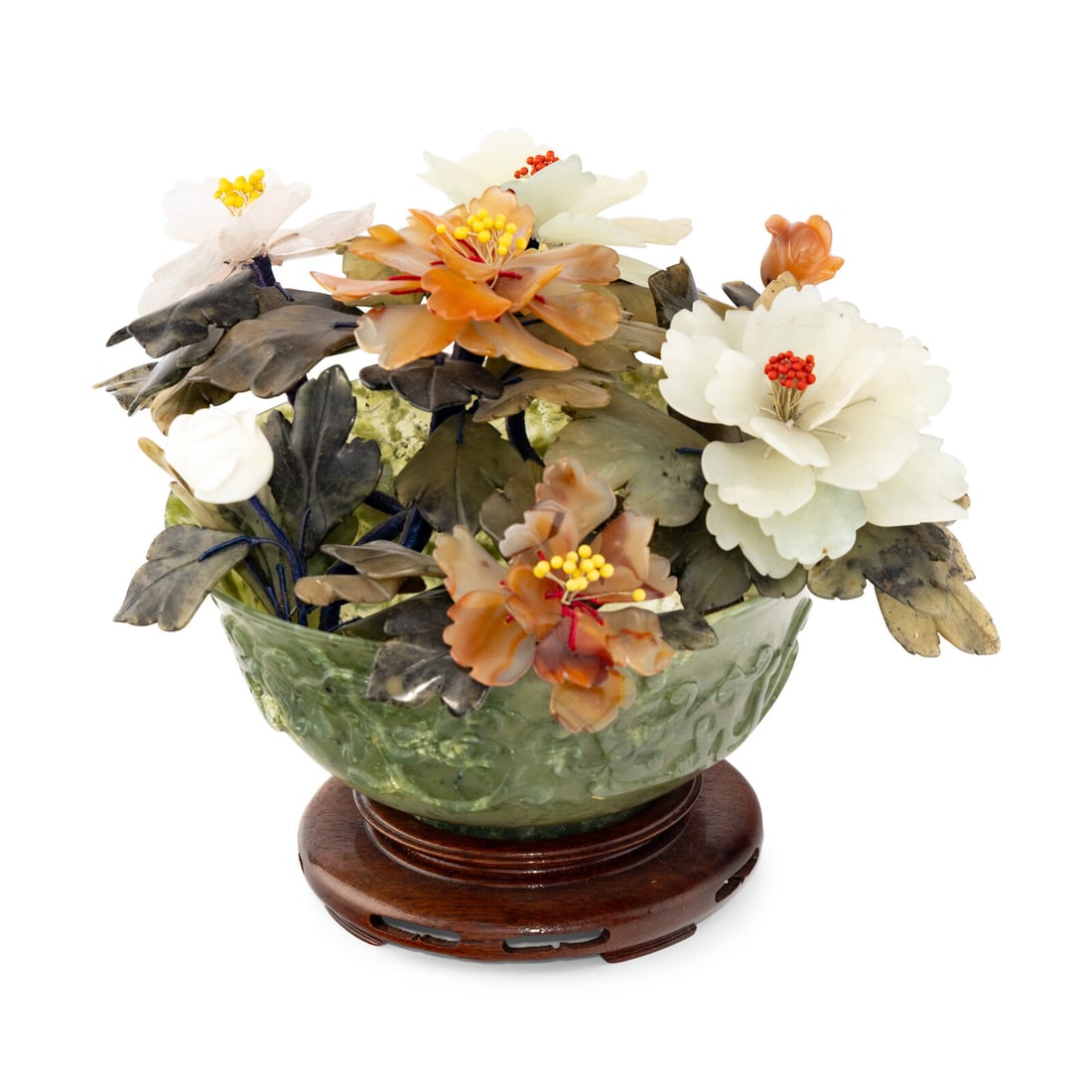 A Chinese Hardstone Model of a Flowering Plant (1 of 7)