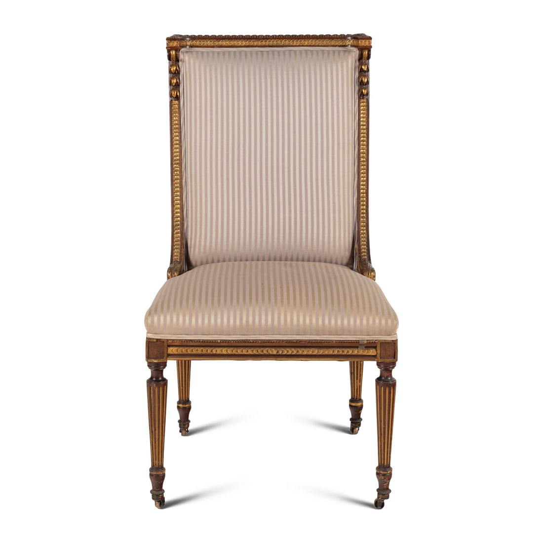 A Louis XVI Style Mahogany and Parcel-Gilt Chair (1 of 9)