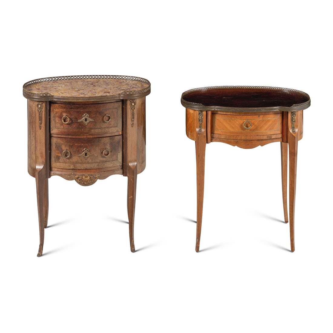 Two Louis XV/XVI Transitional Style Side Tables (1 of 8)