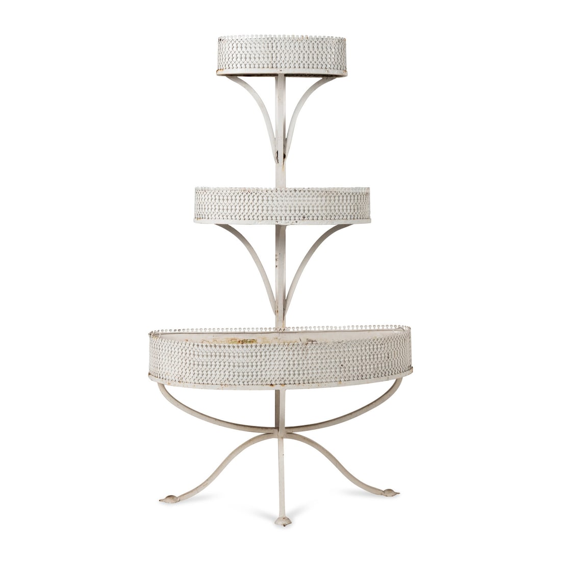 A Victorian Style White-Painted Metal Plant Stand (1 of 7)