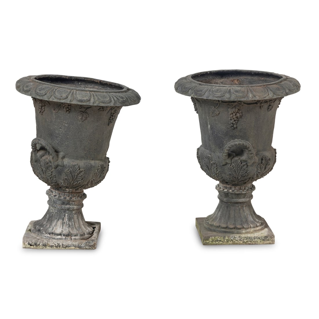 A Pair of Composition Garden Urns (1 of 7)