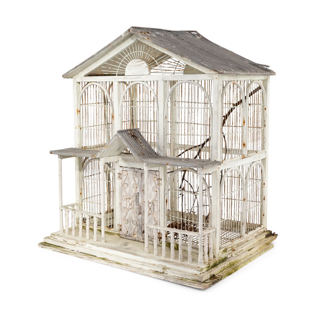 A Victorian Style White-Painted Birdcage (1 of 7)
