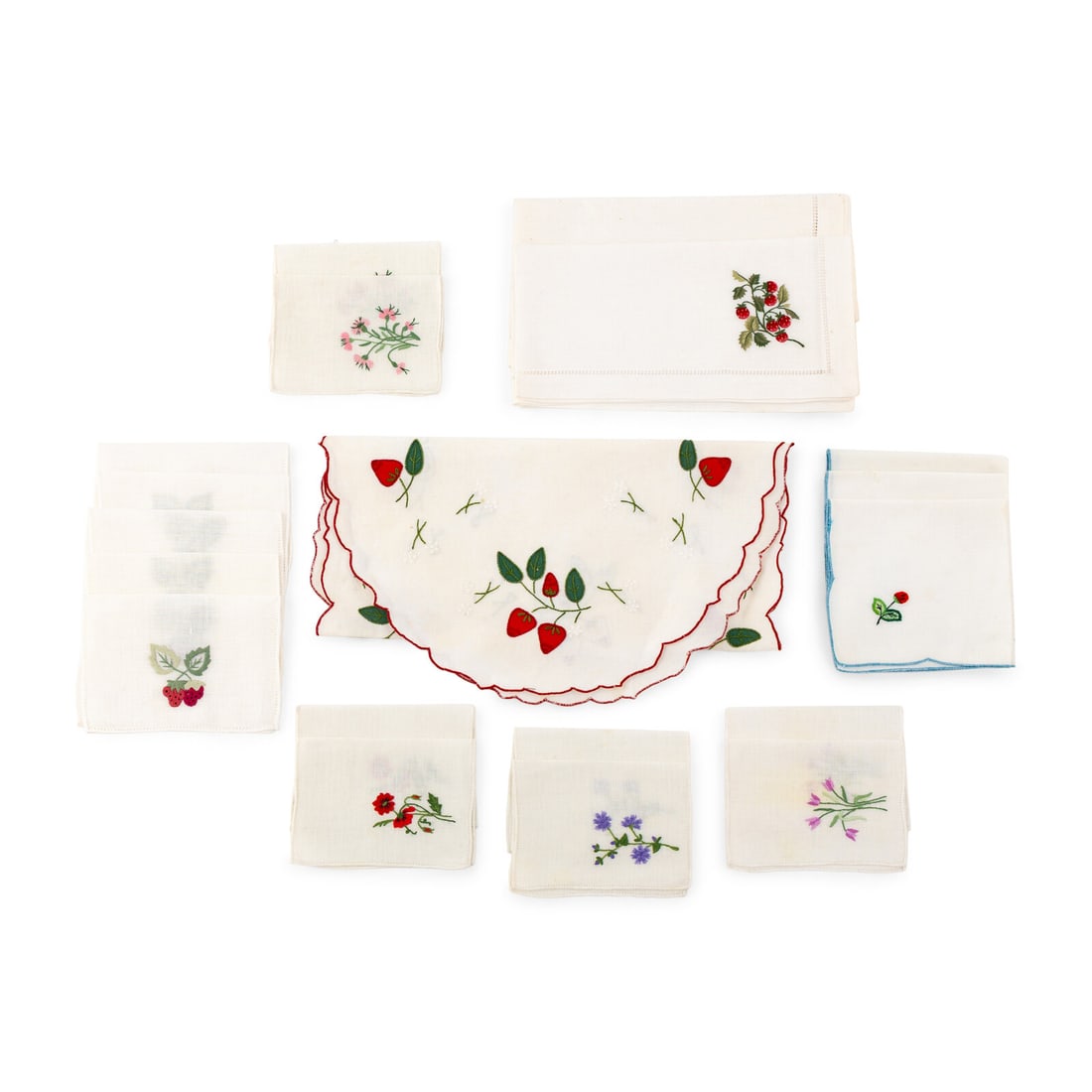 A Collection of Table Linens and Strawberry-Themed Articles (1 of 7)