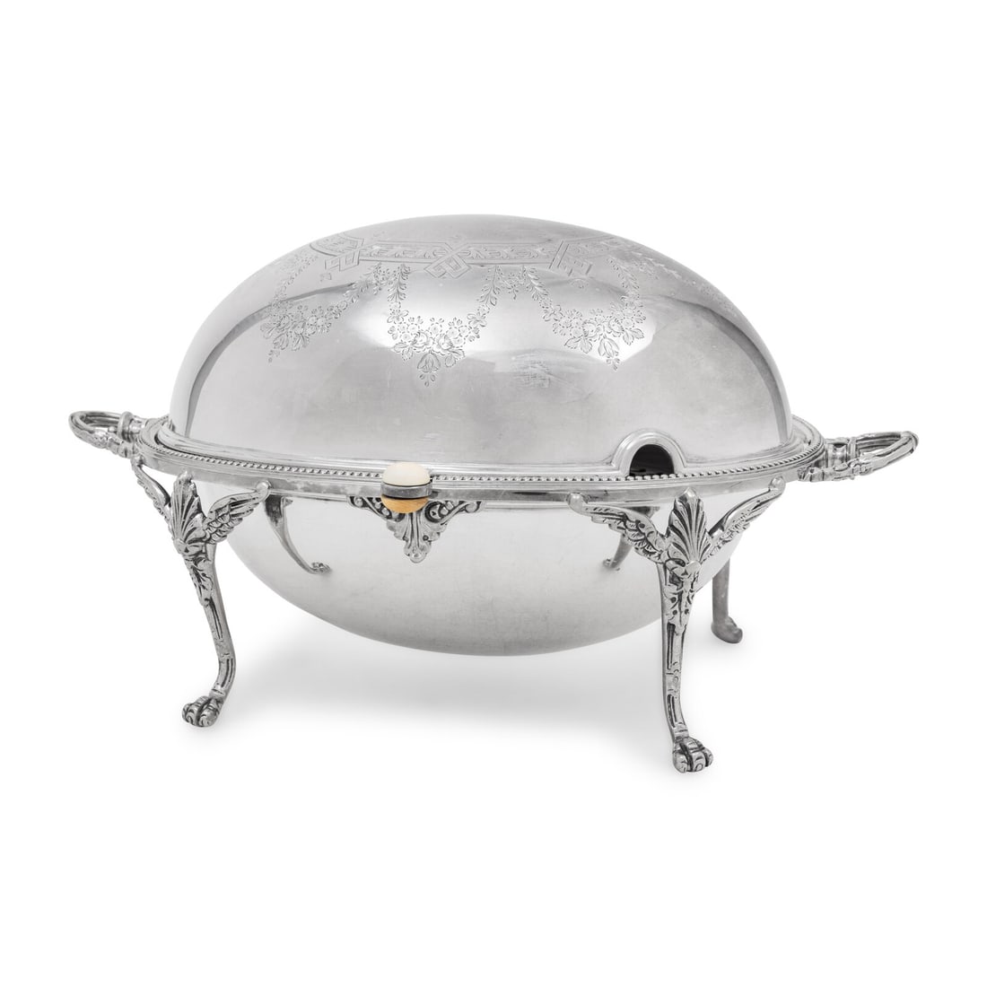 An English Silver-Plate Warmer (1 of 8)