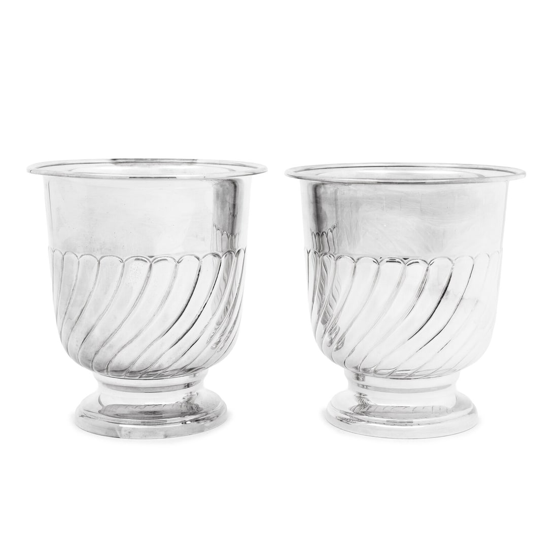 A Pair of Silver-Plate Wine Coolers (1 of 7)