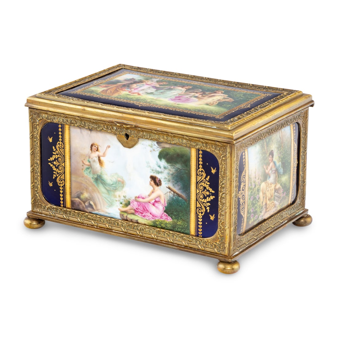 A Sevres Style Porcelain Table Casket (1 of 3)