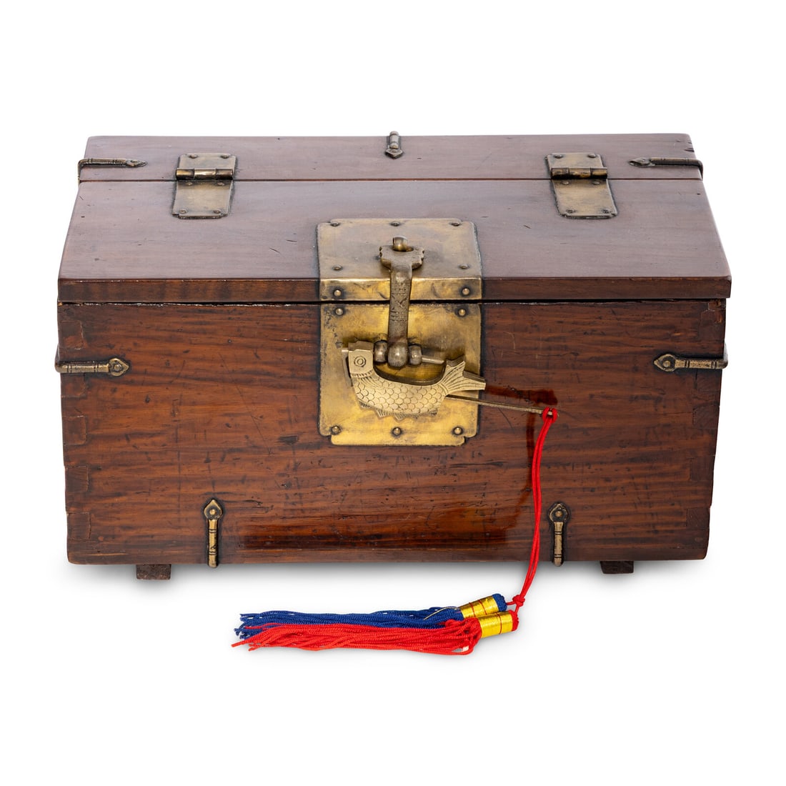 A Korean Brass Mounted Document Box (1 of 3)
